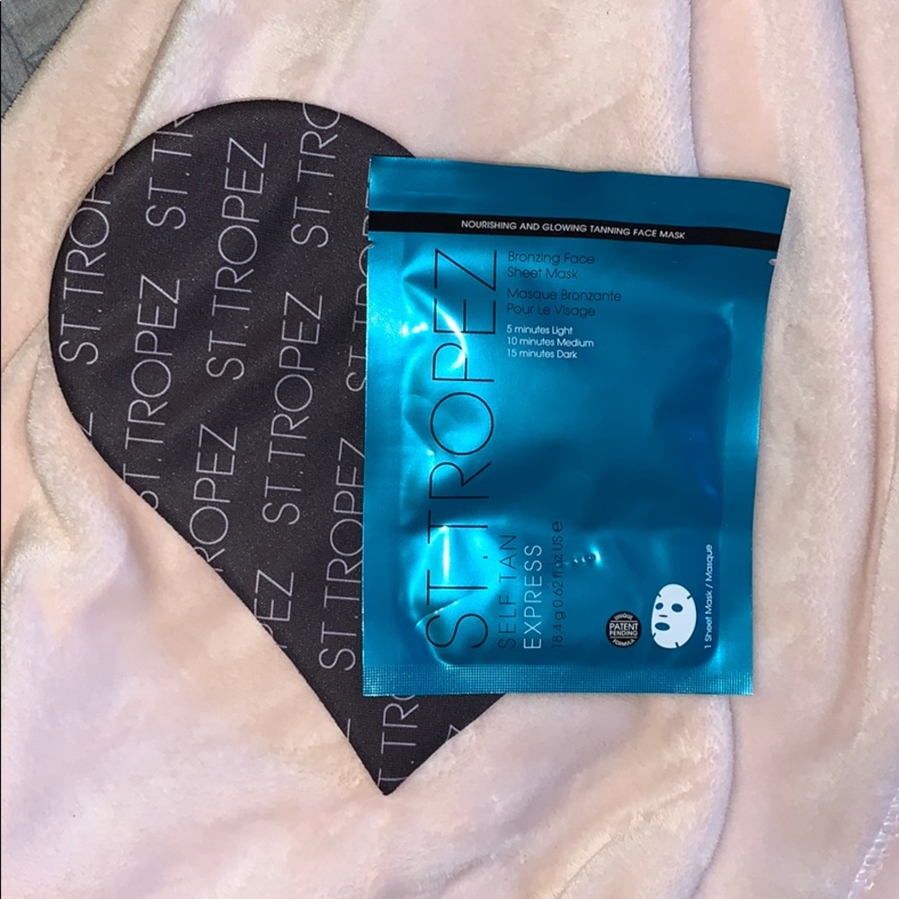 St. Tropez tanning mit and sheet mask NWOT